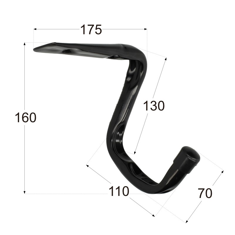 Stropni-stenski nosilni kavelj za obešanje (do 15 kg) - slika 3